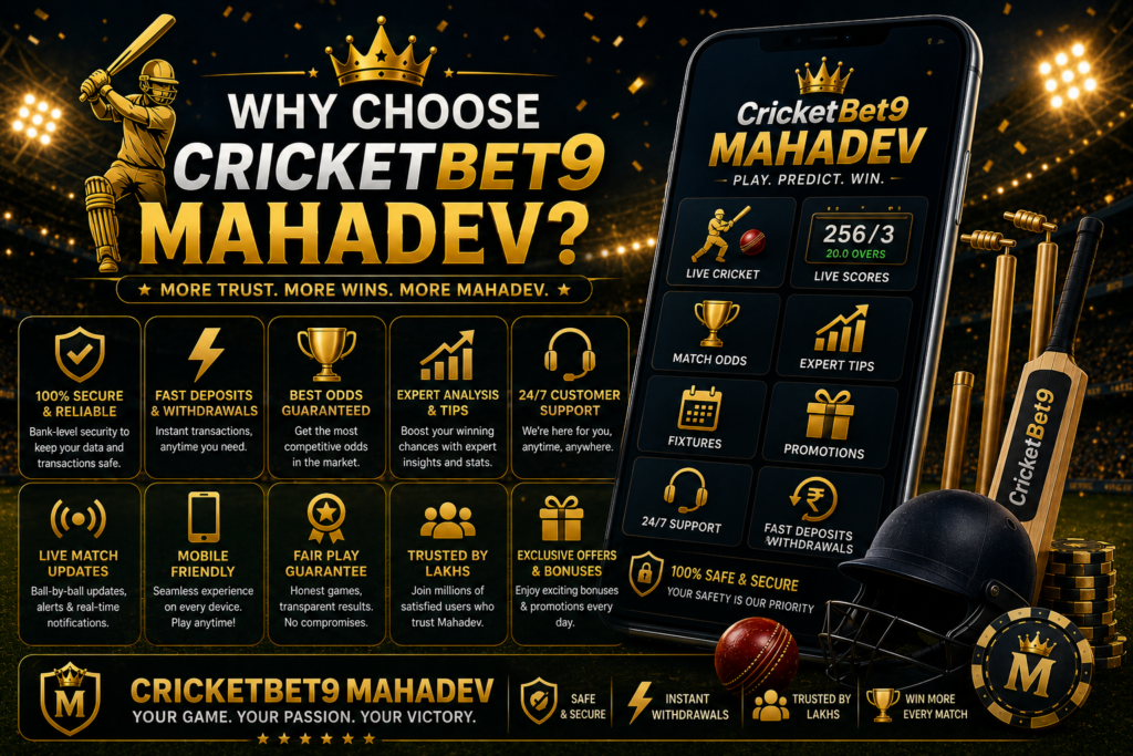 Why Choose CricketBet9 Mahadev